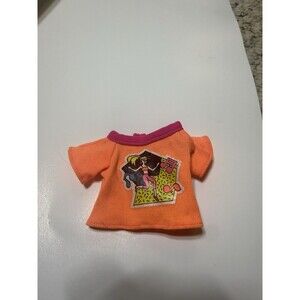 Barbie 1990s Top Orange Rocker Style Totally Cool